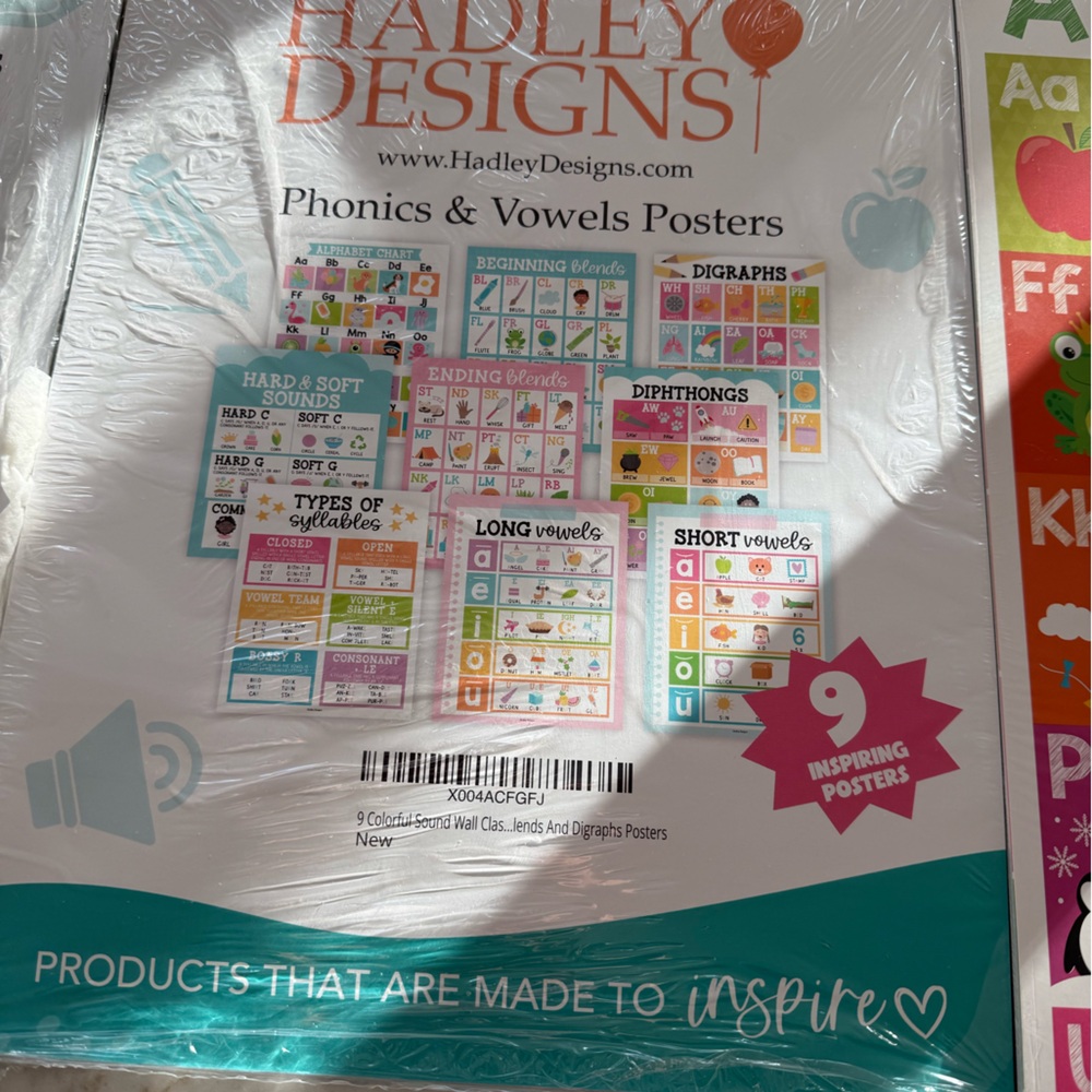 Alphabet and Numbers Posters Set Classroom Decorations - Picture 5 of 8